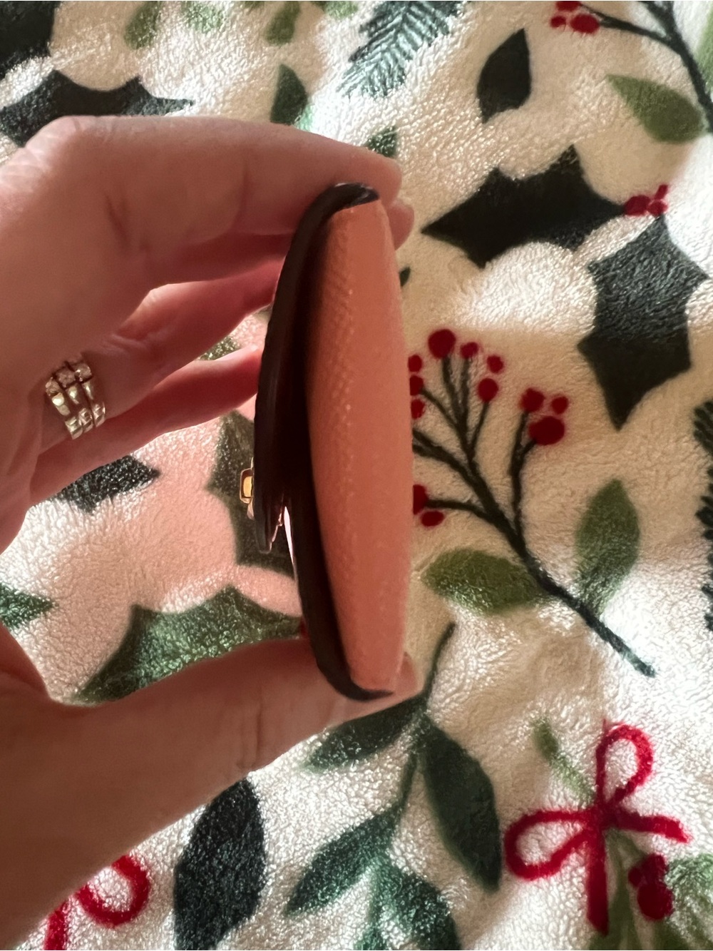 Coach Pink Leather Turn Lock Card Holder NWOTS! - Picture 3 of 8